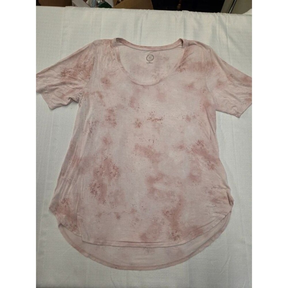 Maurices Pink Tie Dye Scoop Neck Top (Womens 2x)